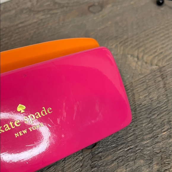 Kate Spade Pink & Orange Sunglass/Eyeglass Case - Picture 3 of 5